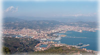 Ingrandisci il panorama della Spezia dalla Castellana